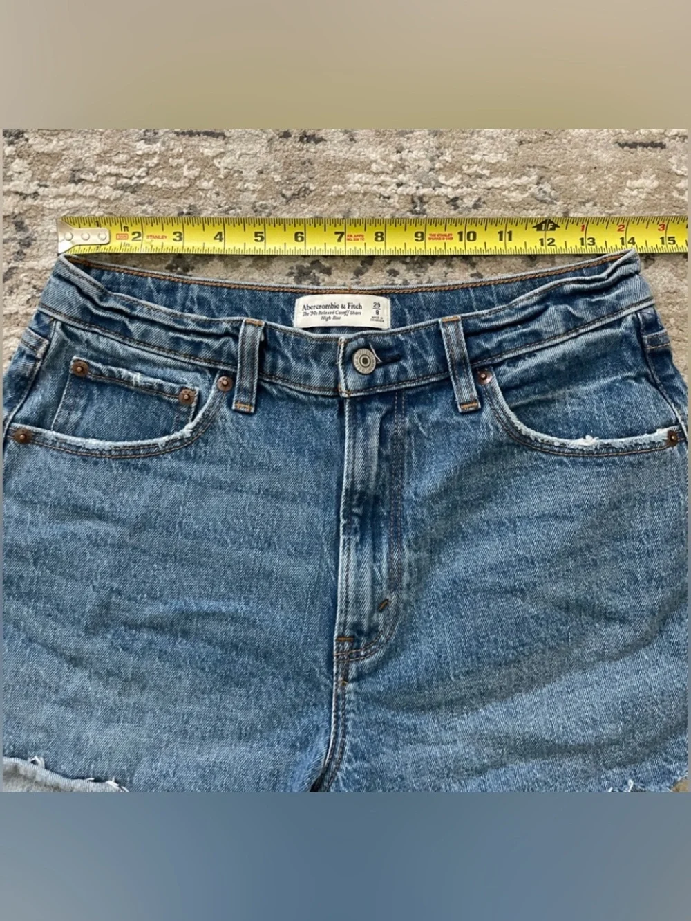 Abercrombie & Fitch 90s Relaxed Jean Shorts Size 29 Stretch